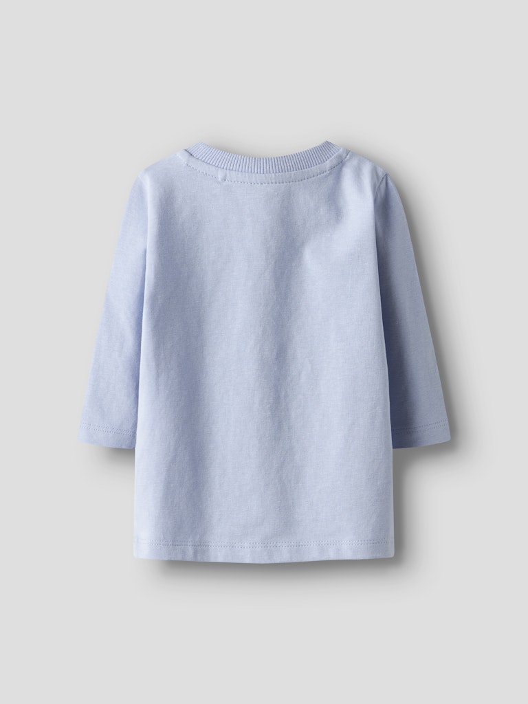 NAME IT Ronnow Long Sleeve Top-Kentucky Blue Kentucky Blue model front view