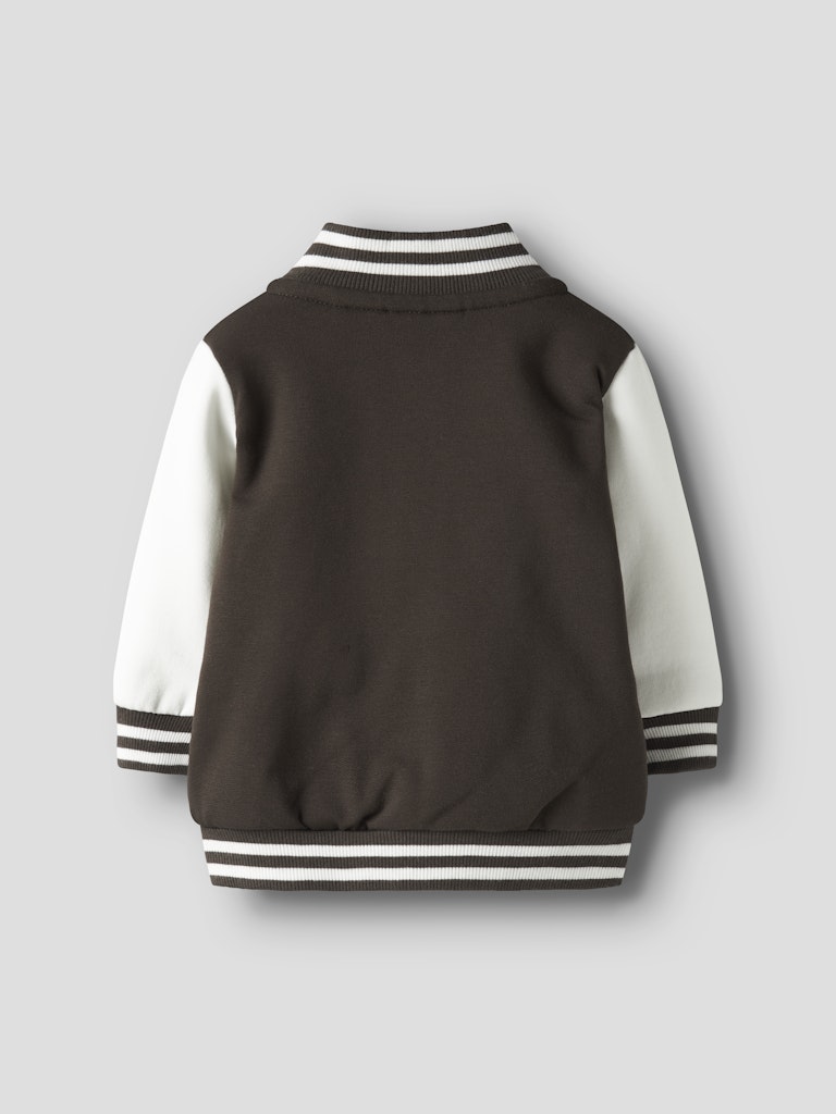 NAME IT Robinson Long Sleeve Sweat Cardigan-Delicioso Delicioso model front view