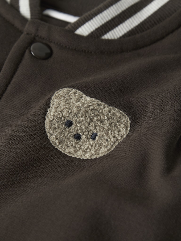 Robinson Long Sleeve Sweat Cardigan-Delicioso-Print Detail