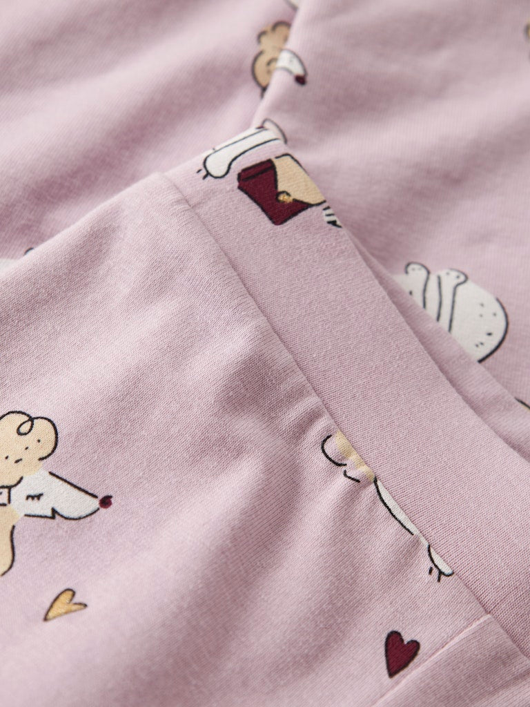 Rogia Reversible Legging-Keepsake Lilac-Print Detail