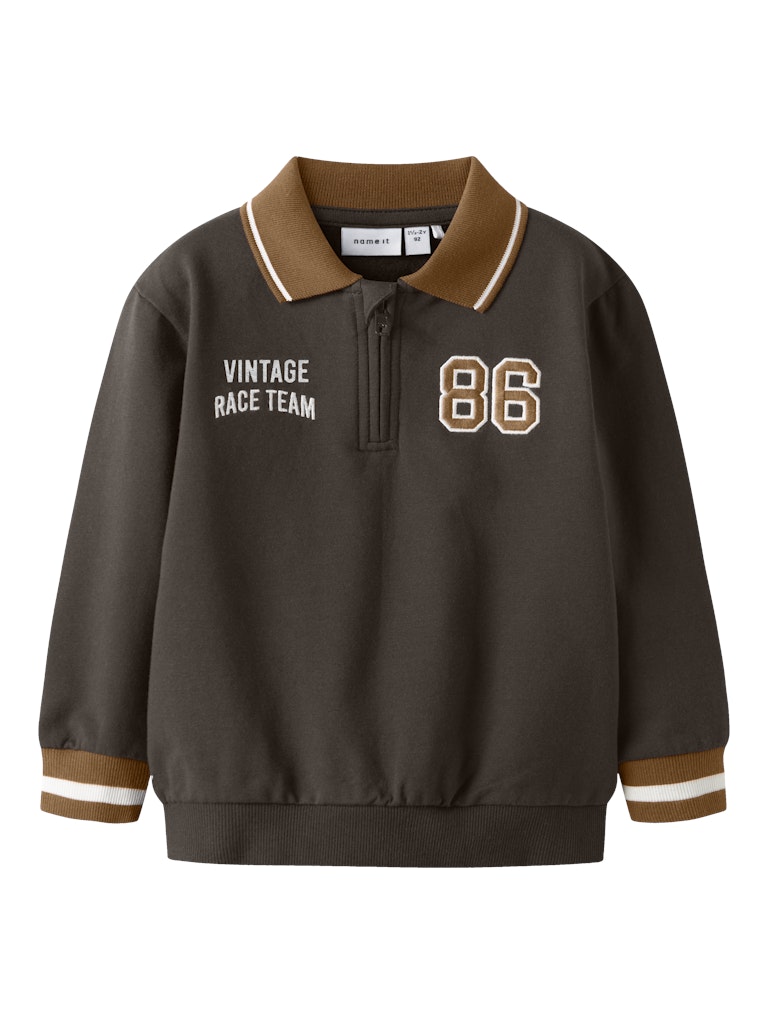 Ramse Long Sleeve Sweat Polo-Delicioso