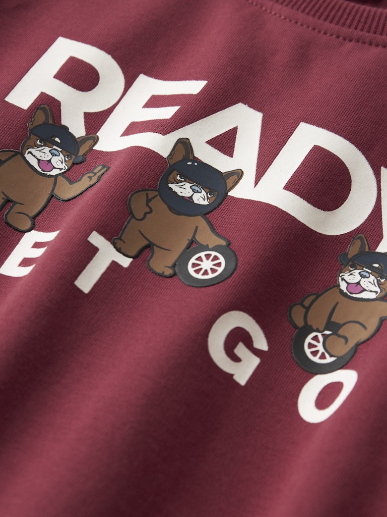 Roval Long Sleeve Sweatshirt-Burnt Russet-Print Detail