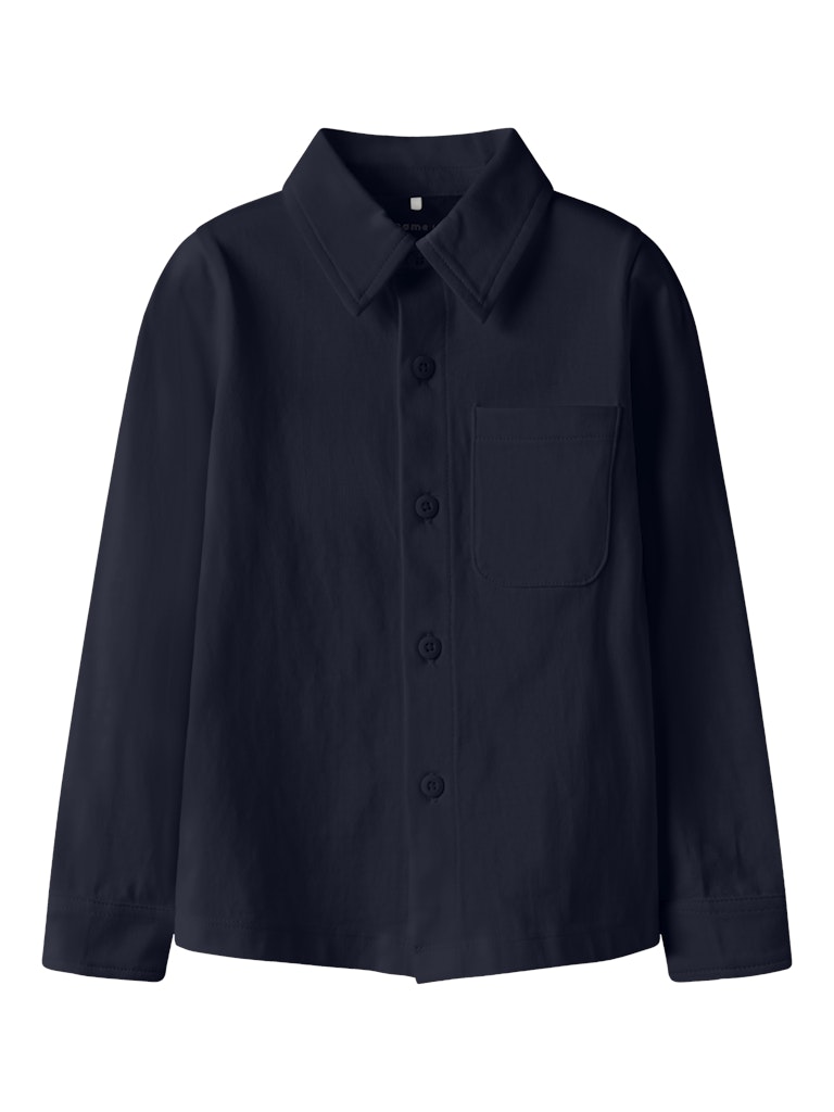 Ronalo Long Sleeve Jersey Shirt-Navy Blazer