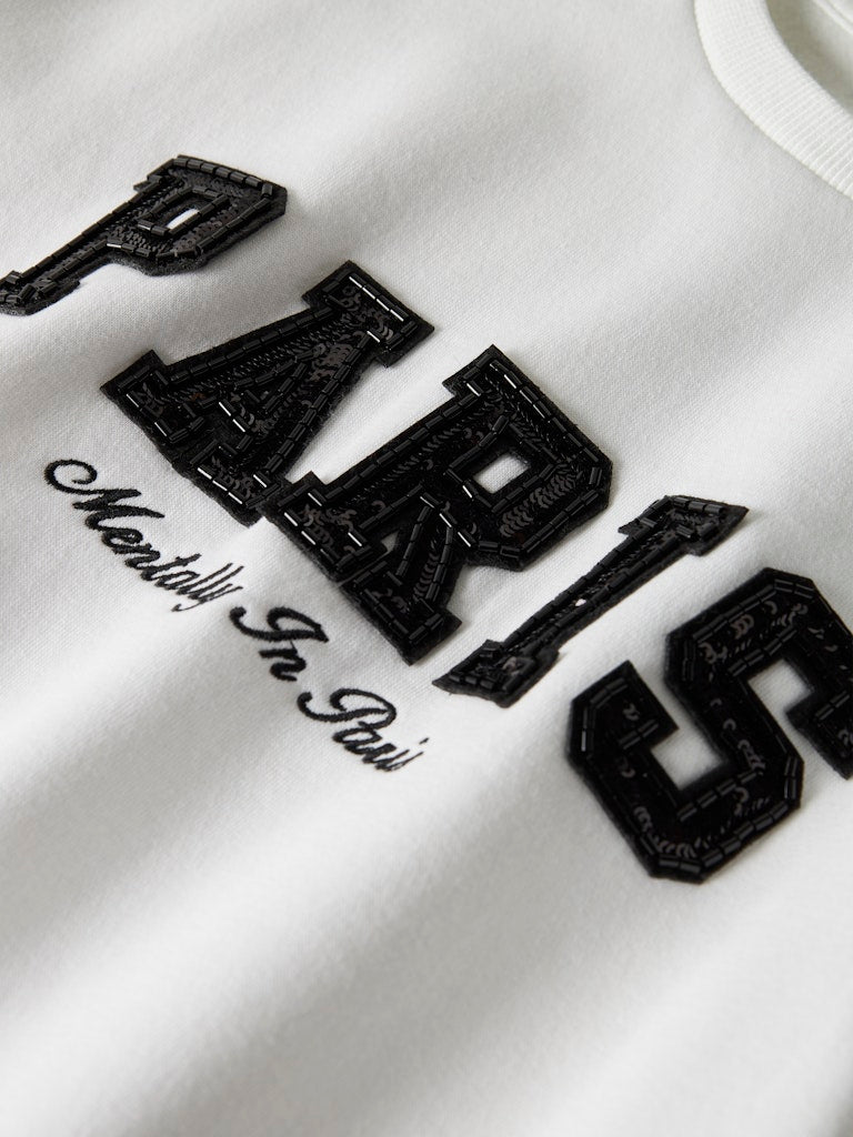 Retta Long Sleeve Sweatshirt-Bright White-Print Detail