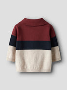 Rick Long Sleeve Knit Polo-Peyote Melange-Back View