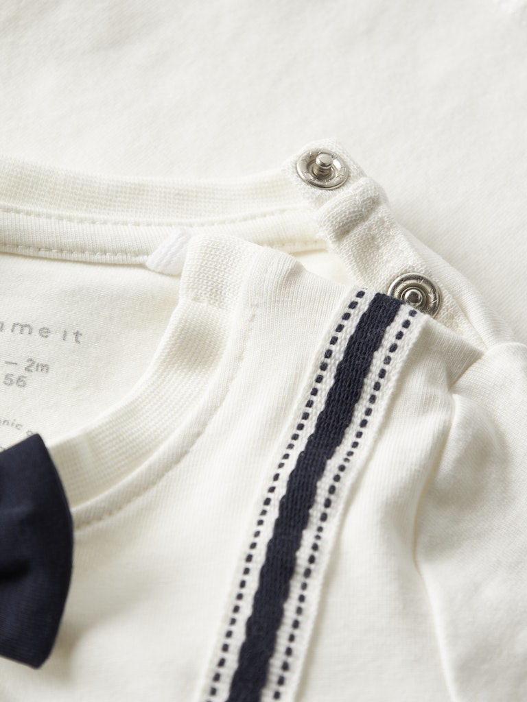 Rufus Long Sleeve Top-Cloud Dancer-Clap Detail