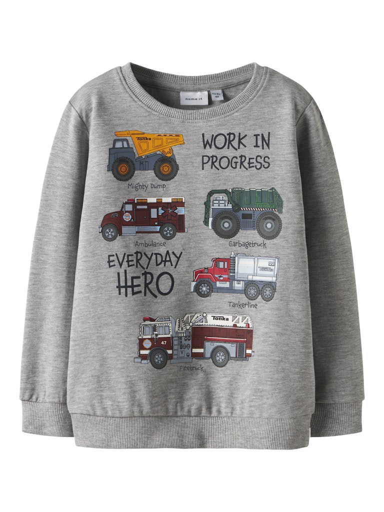 Orson Tonka Sweatshirt-Grey Melange-Front View