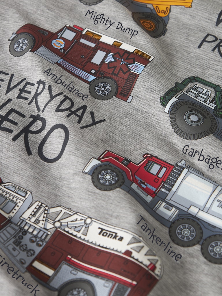 Orson Tonka Sweatshirt-Grey Melange-Print Detail