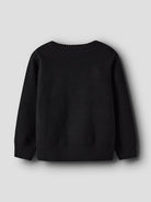 NAME IT Ronja Long Sleeve Knit-Black Black model front view