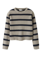 NAME IT Nilla Knit Jumper WHITE model front view