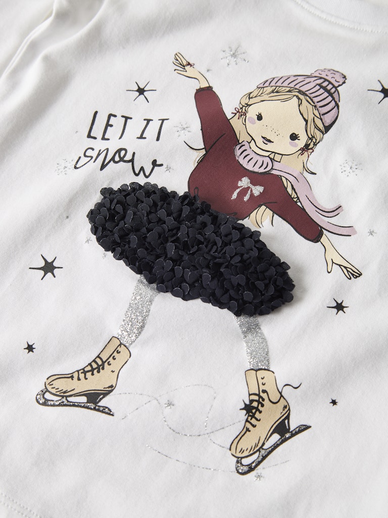 Sedra Long Sleeve Top-Bright White-Print Detail