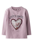 NAME IT Sedra Long Sleeve Top-Keepsake Lilac Keepsake Lilac front view