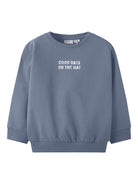 NAME IT Slade Long Sleeve Sweatshirt-Flint Stone Flint Stone front view