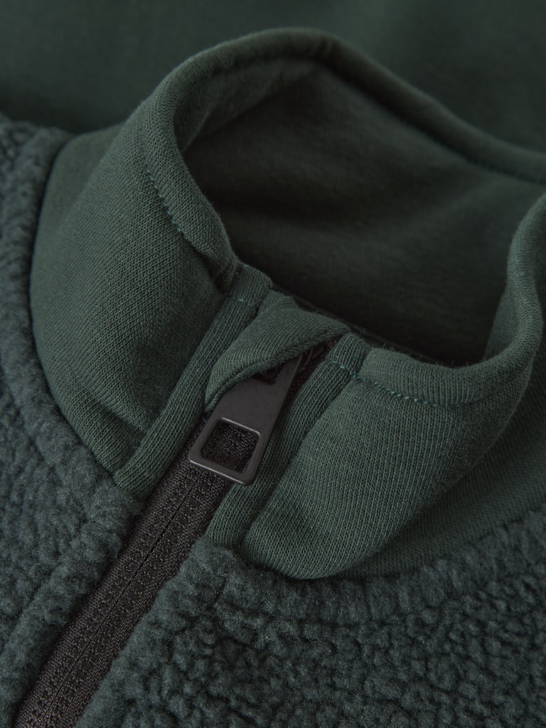 Salto Long Sleeve Cardigan-Pine Grove-Zip Detail