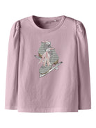 NAME IT Skaty Long Sleeve Top-Keepsake Lilac Keepsake Lilac front view