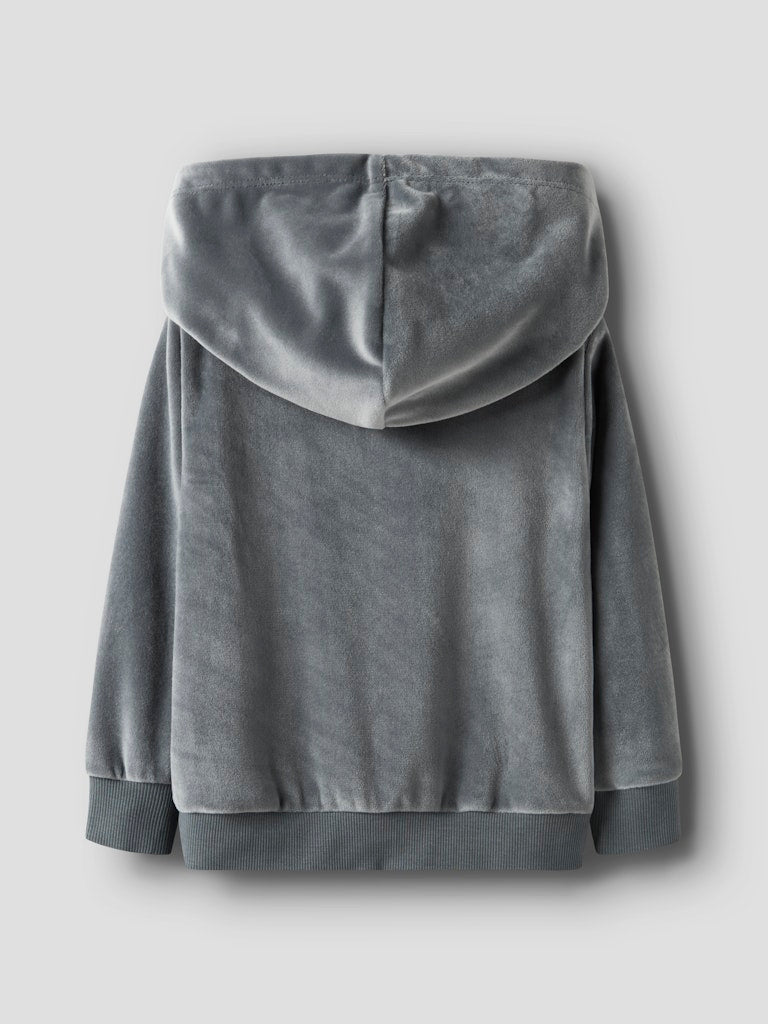 NAME IT Selour Long Sleeve Cardigan-Lava Smoke Lava Smoke detail view