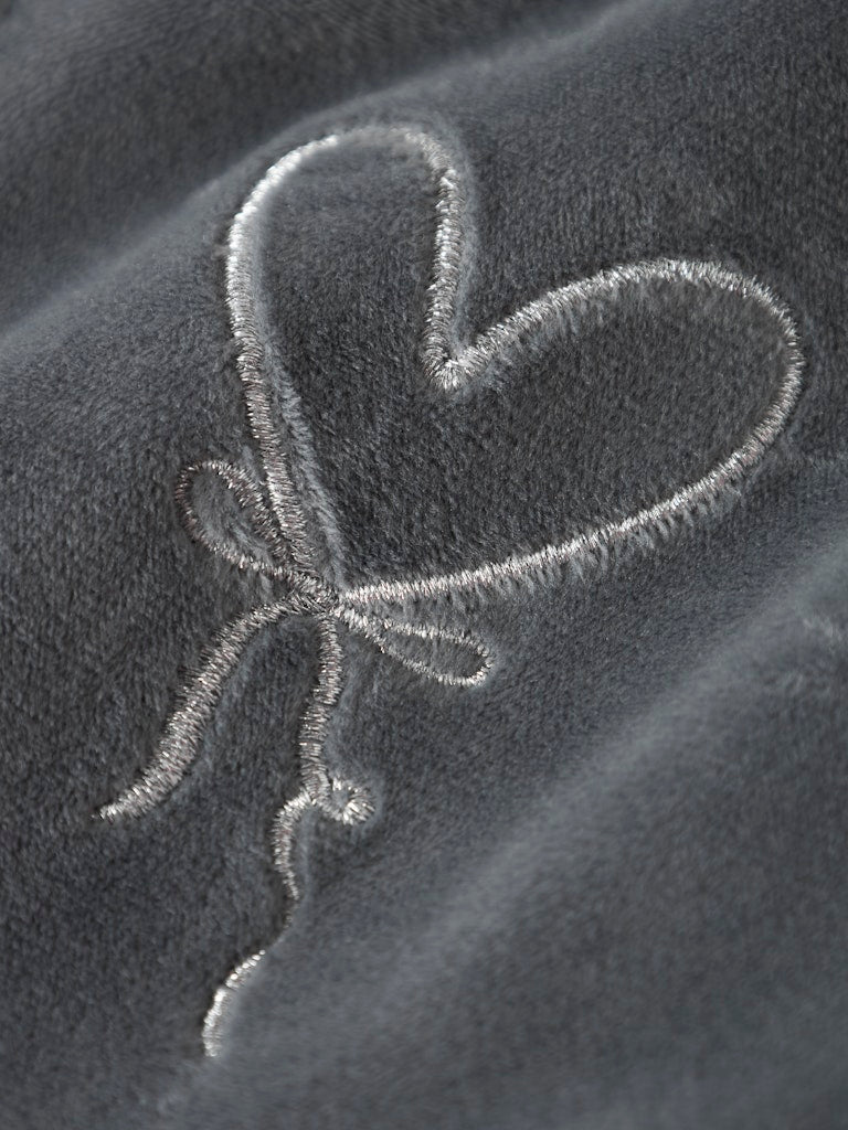 Selour Long Sleeve Cardigan-Lava Smoke-Embroidery Detail