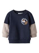 NAME IT Sumo Long Sleeve Sweatshirt-Navy Blazer Navy Blazer front view