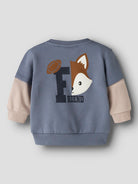 NAME IT Sumo Long Sleeve Sweatshirt-Flint Stone Flint Stone model front view