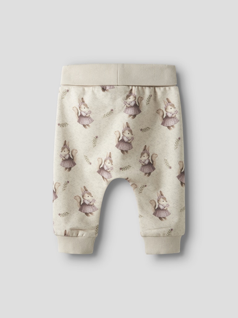 NAME IT Shelly Sweat Pant-Peyote Melange peyote melange model front view