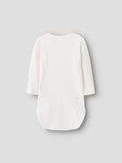 NAME IT Sunshine Long Sleeve Bodysuit-Cloud Dancer Cloud Dancer model front view