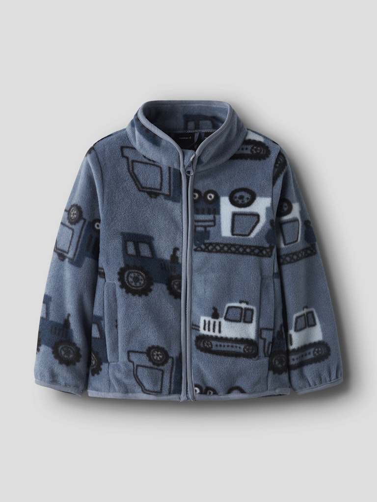 NAME IT Meeko Fleece Jacket-Flint Stone Flint Stone front view