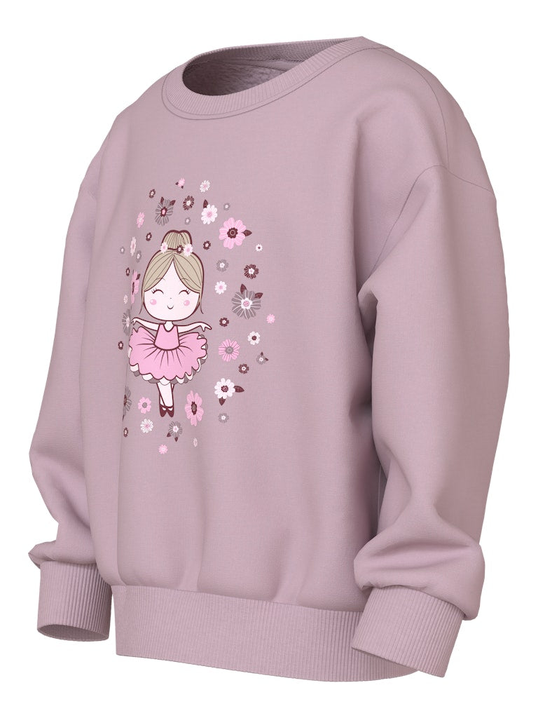 Viloui Long Sleeve Sweatshirt-Keepsake Lilac-Side View