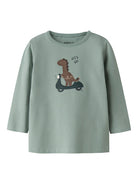 NAME IT Nuts Long Sleeve Top-Jadeite Jadeite front view