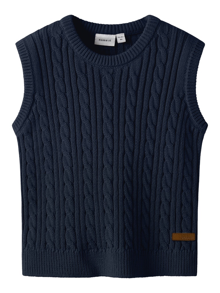 Roman Knit Vest-Navy Blazer