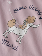 Girl's Roginaja Long Sleeve Top-Keepsake Lilac-Close Up View