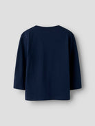 NAME IT Nonster Long Sleeve Top Navy Blazer flat front view