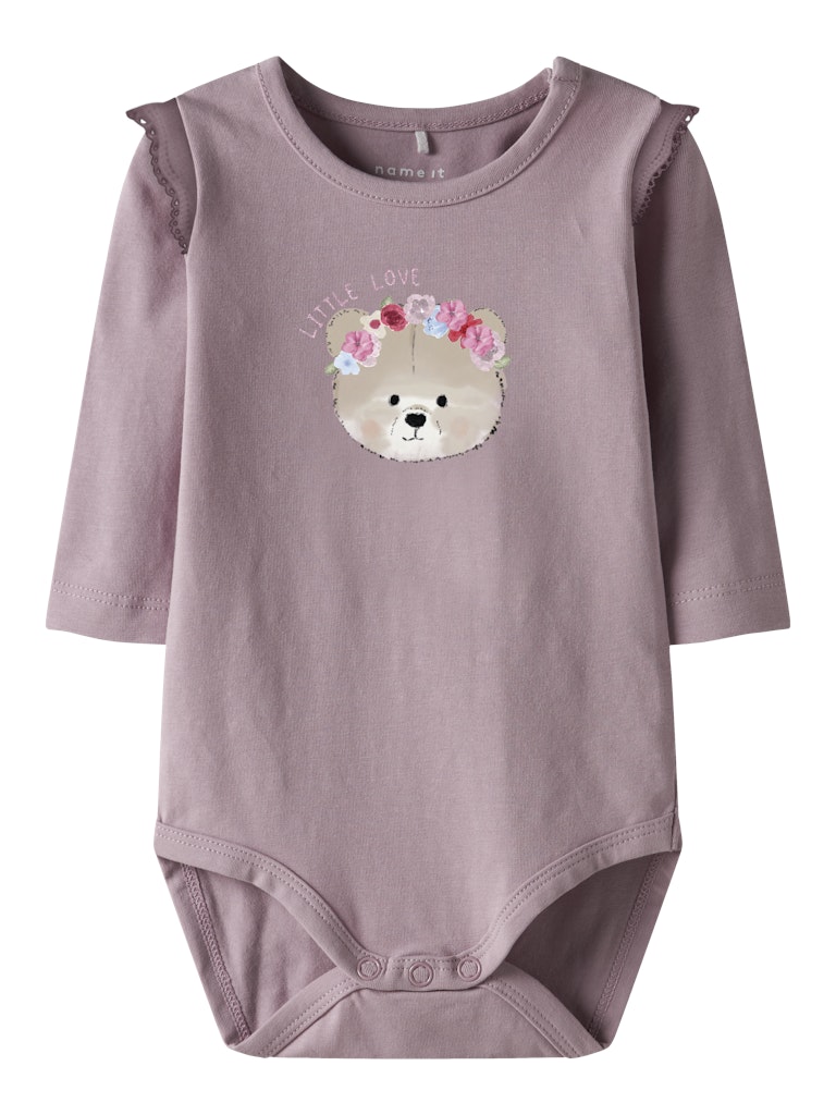 Rindy Long Sleeve Bodysuit-Keepsake Lilac