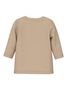 NAME IT Nollo Long Sleeve Top in 
Sesame back view