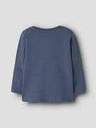 NAME IT Karke Long Sleeve Top Vintage Indigo flat front view