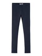 NAME IT Davina Solid Sweat Legging-Dark Sapphire Dark Sapphire front view