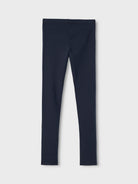 NAME IT Davina Solid Sweat Legging-Dark Sapphire Dark Sapphire model front view