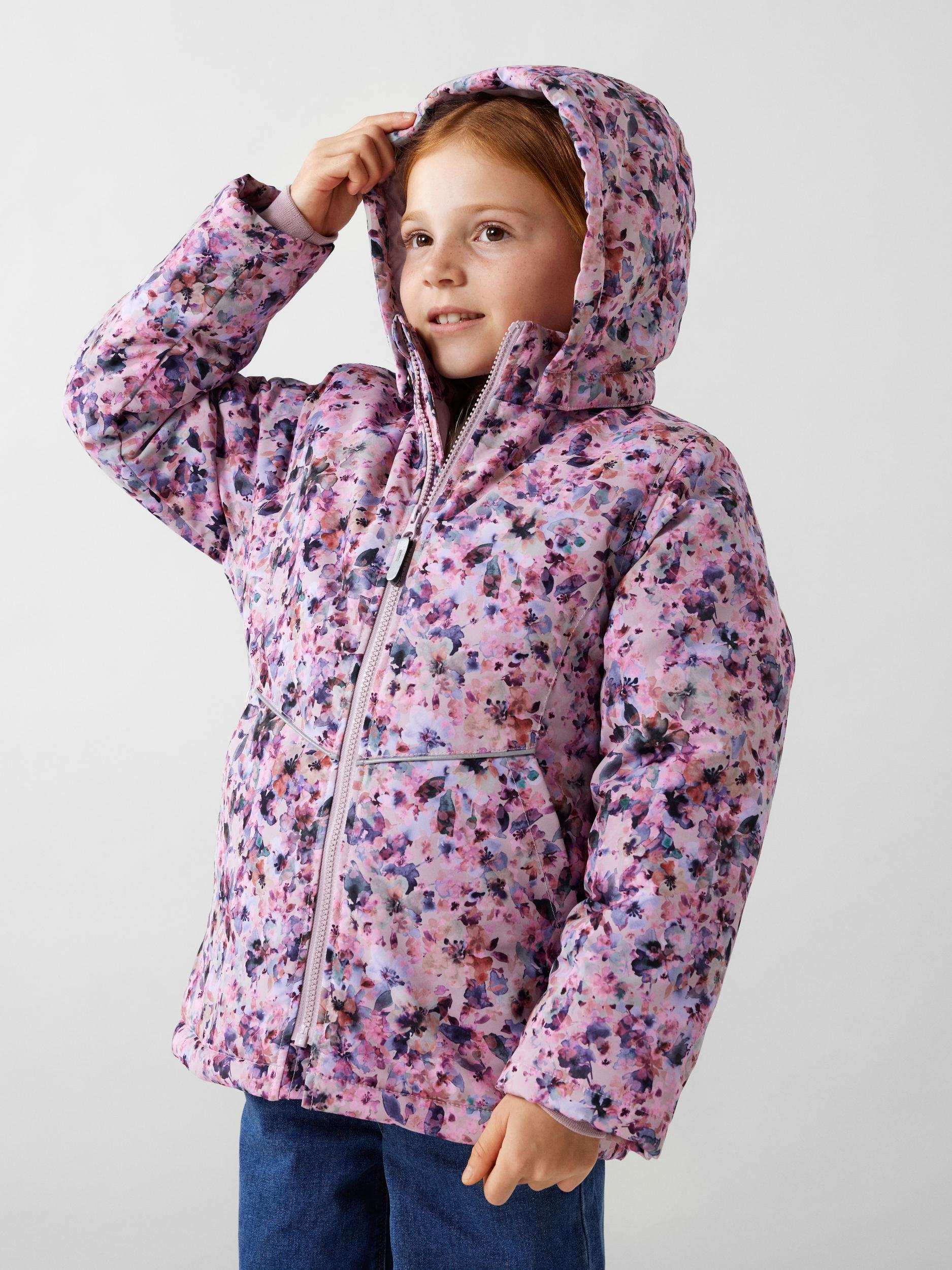 Girl's Maxi Jacket Flower Dream-Keepsake Lilac-Model Front View