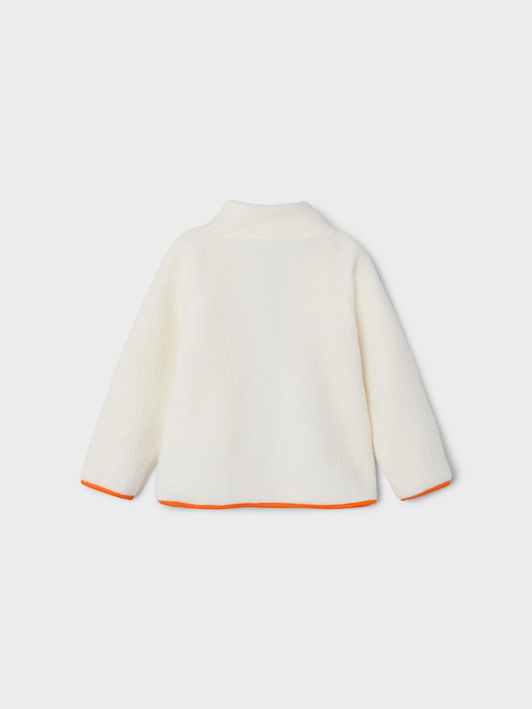 Girl's Lusa Teddy Cardigan-Buttercream-Back View