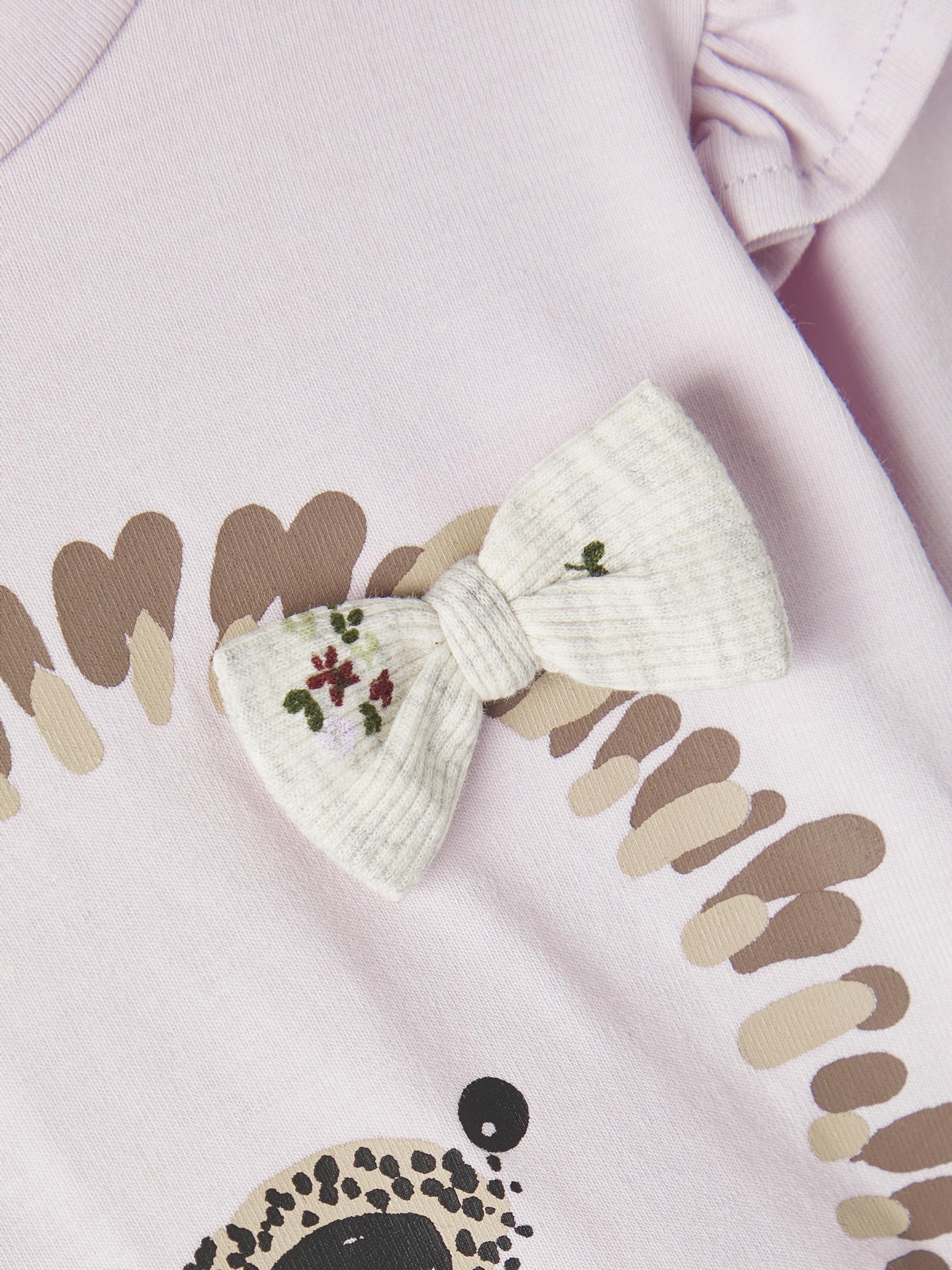 NAME IT Kubia Long Sleeve Top - Orchid Hush Orchid Hush model front view