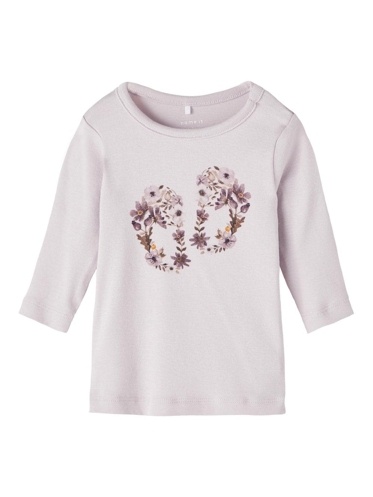Girl's Lindy Long Sleeve Top-Orchid Hush-Front View