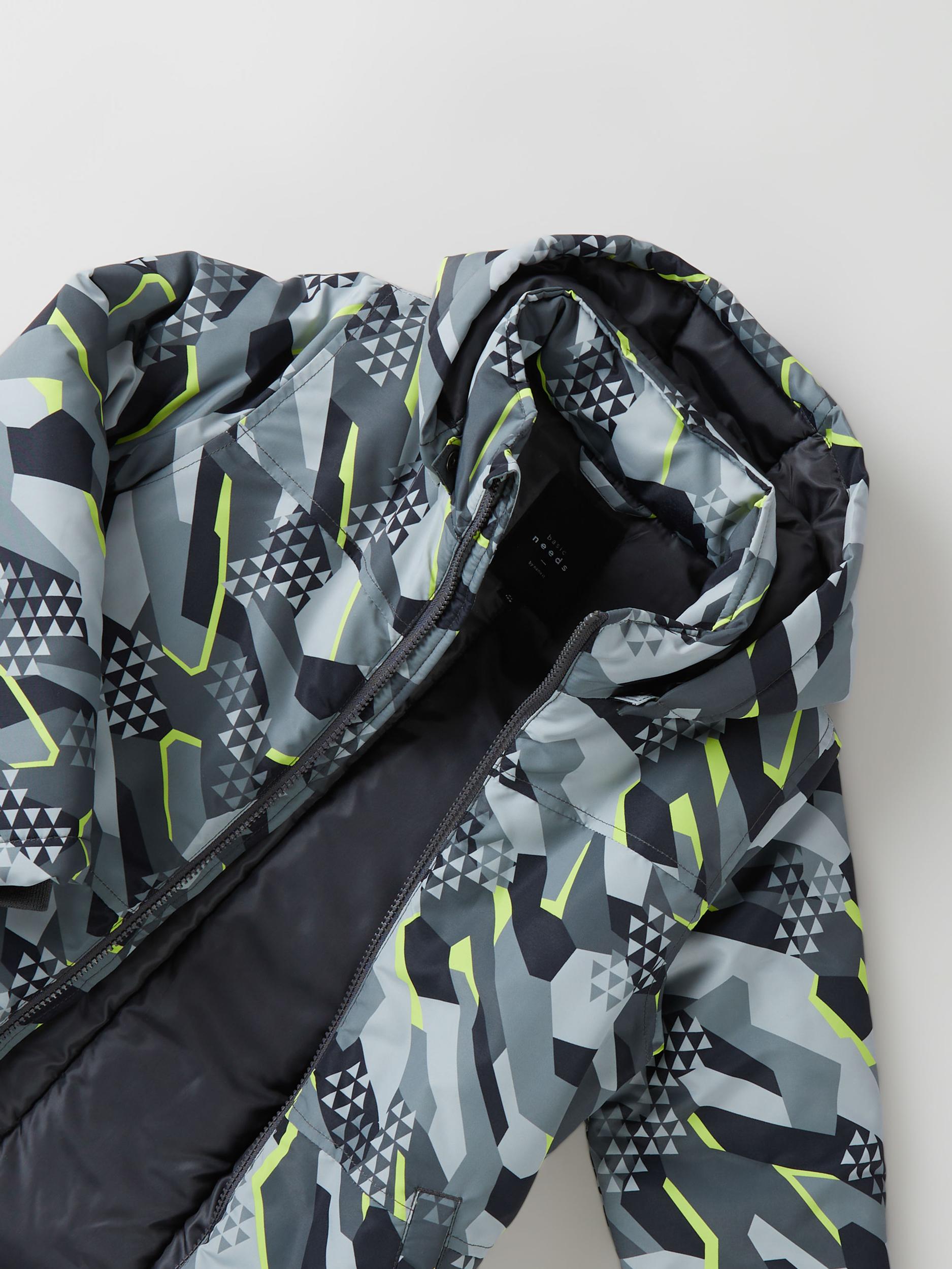 Boy's Max Jacket Graphic Sport-Asphalt-Side View
