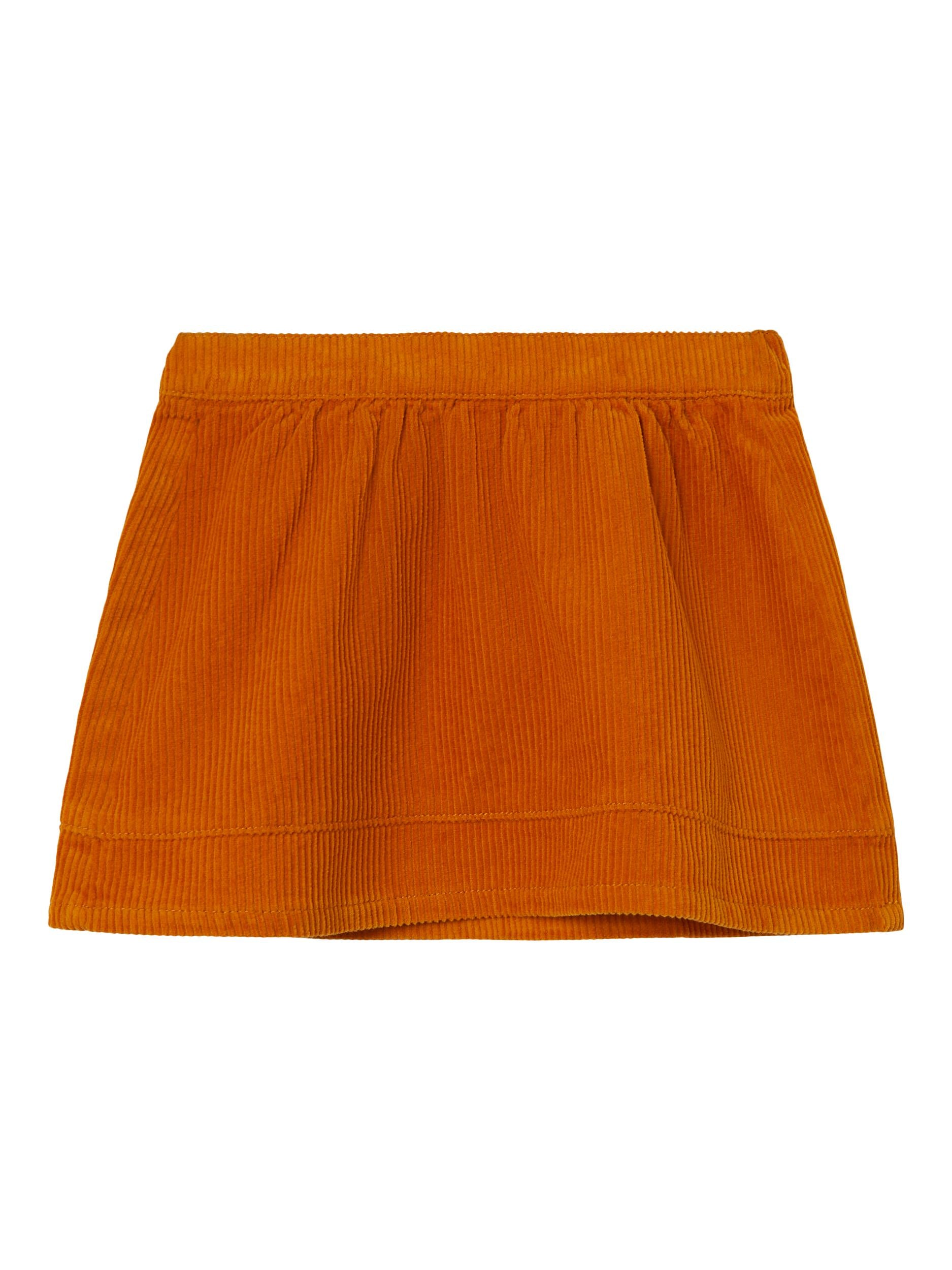 NAME IT Mia Loose Cord Short Skirt - Inca Gold Inca Gold front view