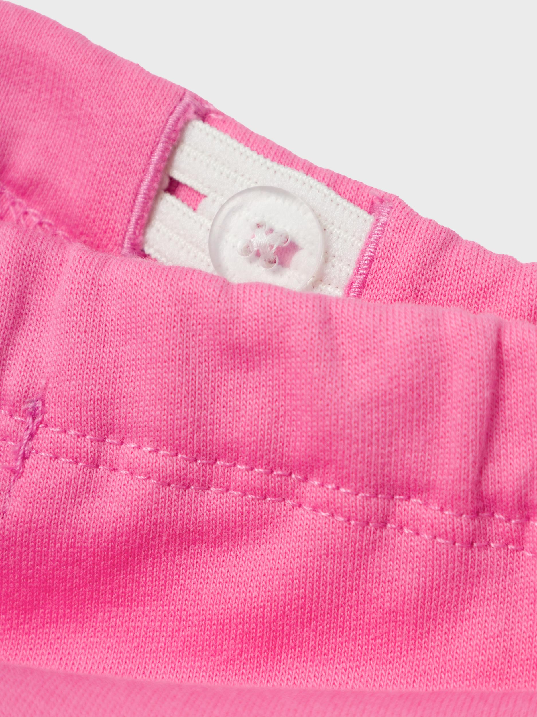 Girl's Liva Sweat Legging-Pink Cosmos-Close Up View