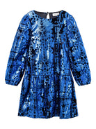 NAME IT Rulla Long Sleeve Dazzling Blue Dress Dazzling Blue front view