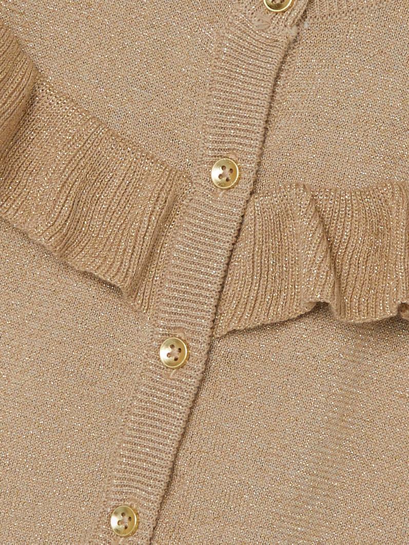 Resine Oxford Tan Knit Cardigan-Detail view