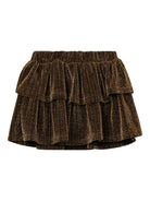 NAME IT Risilk Skirt-Gold Colour Gold Colour front view