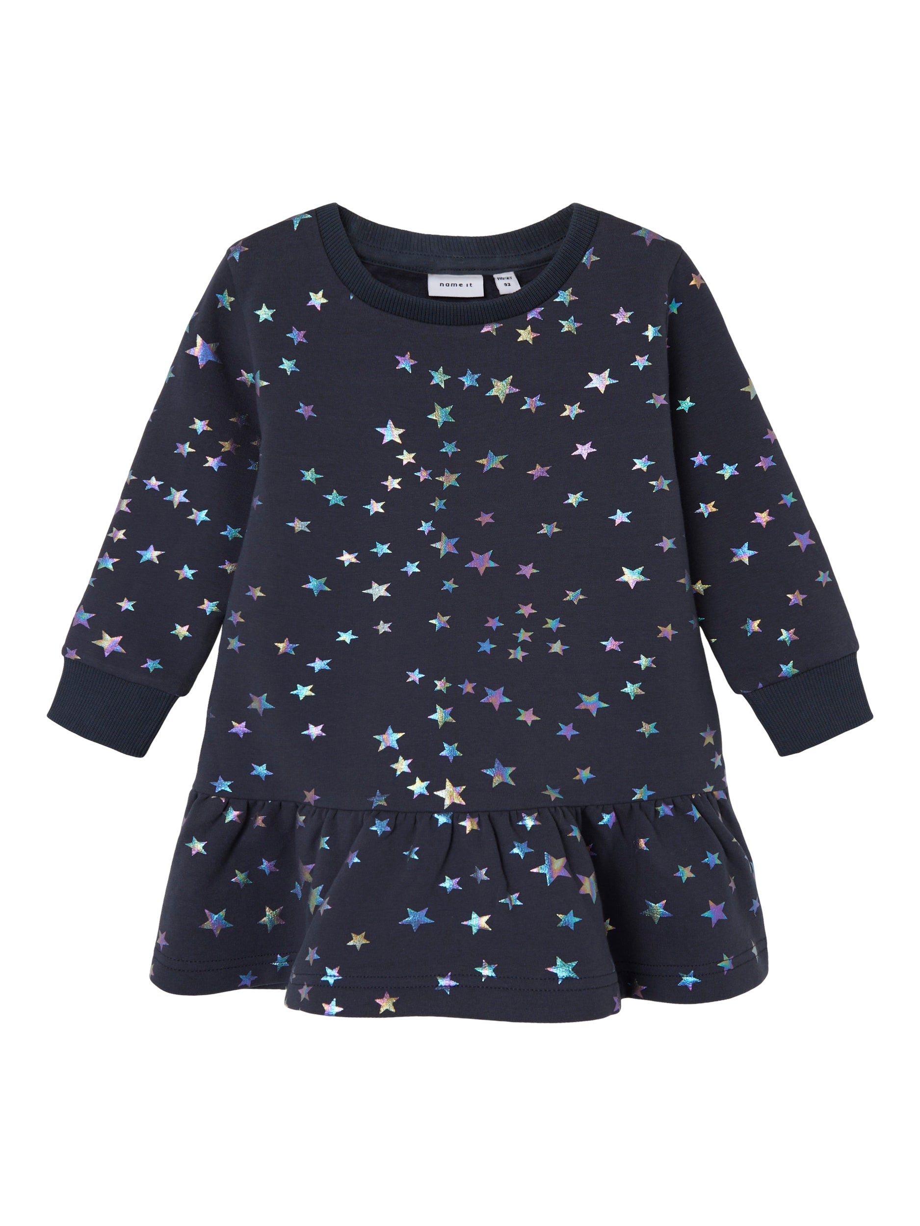 Girl's Rosilia Light Sweat Dress-India Ink-Front View