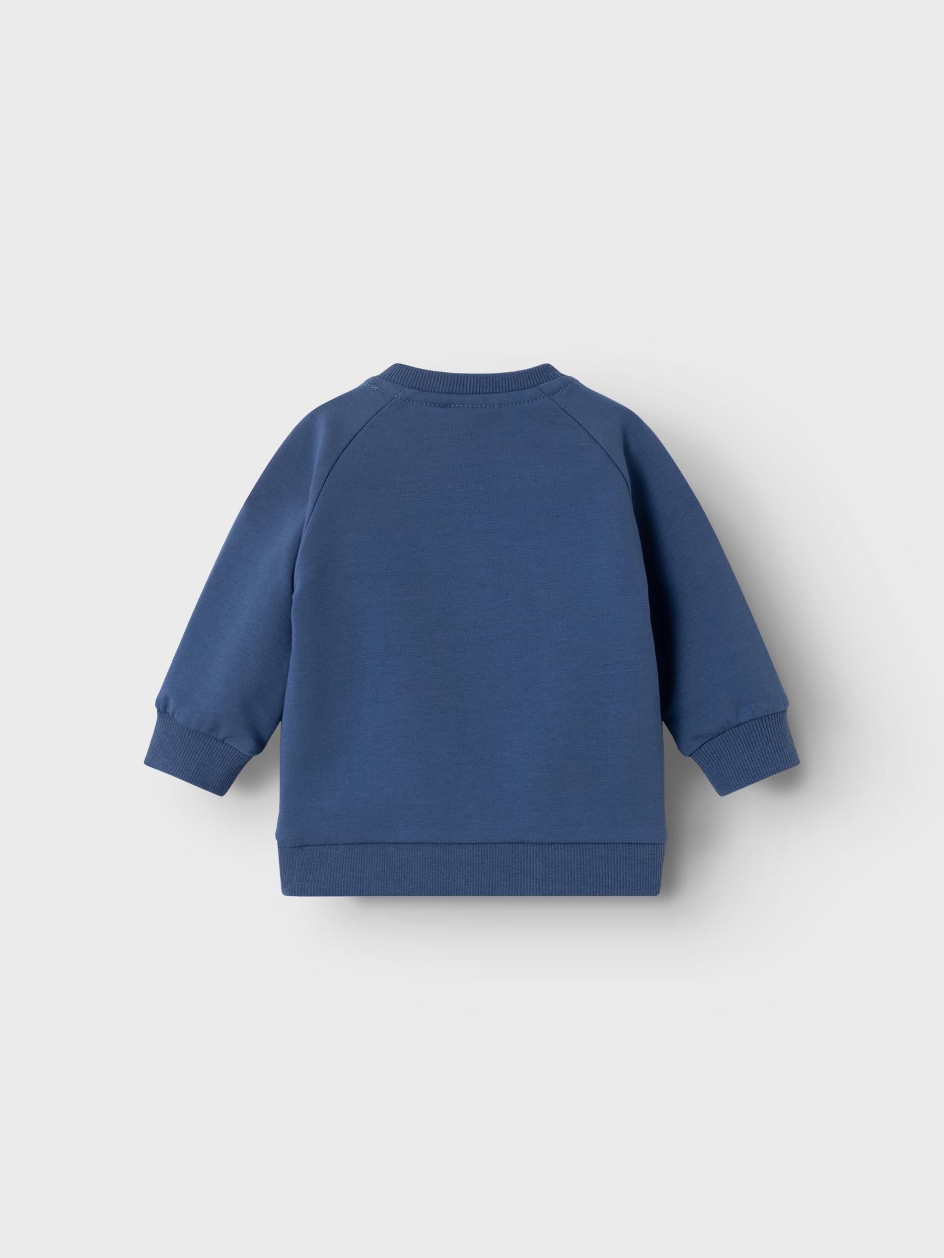 NAME IT Solar Long Sleeve Sweat-Bijou Blue Bijou Blue detail view