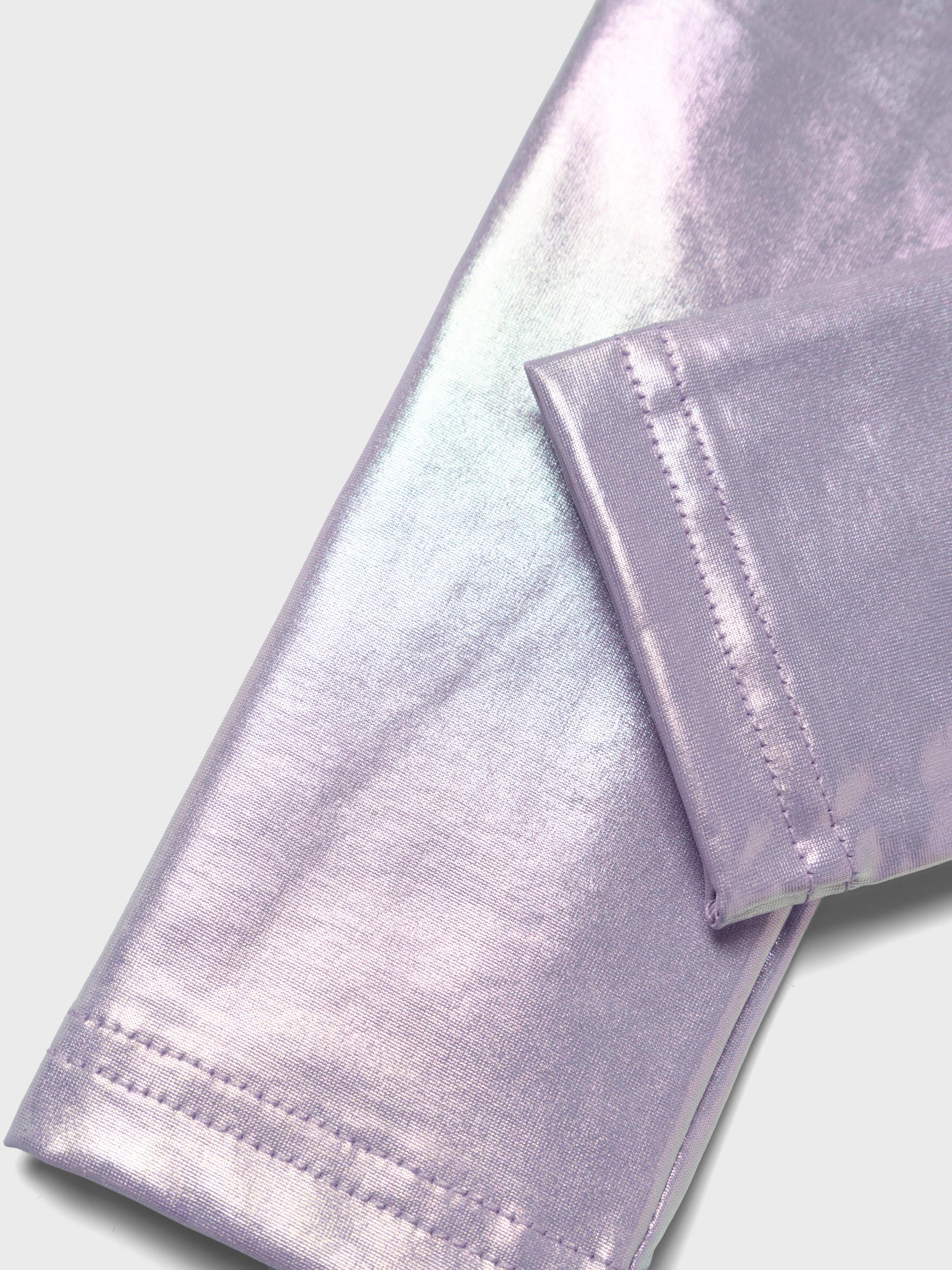 NAME IT Rebekka Silver Leggings Silver detail view