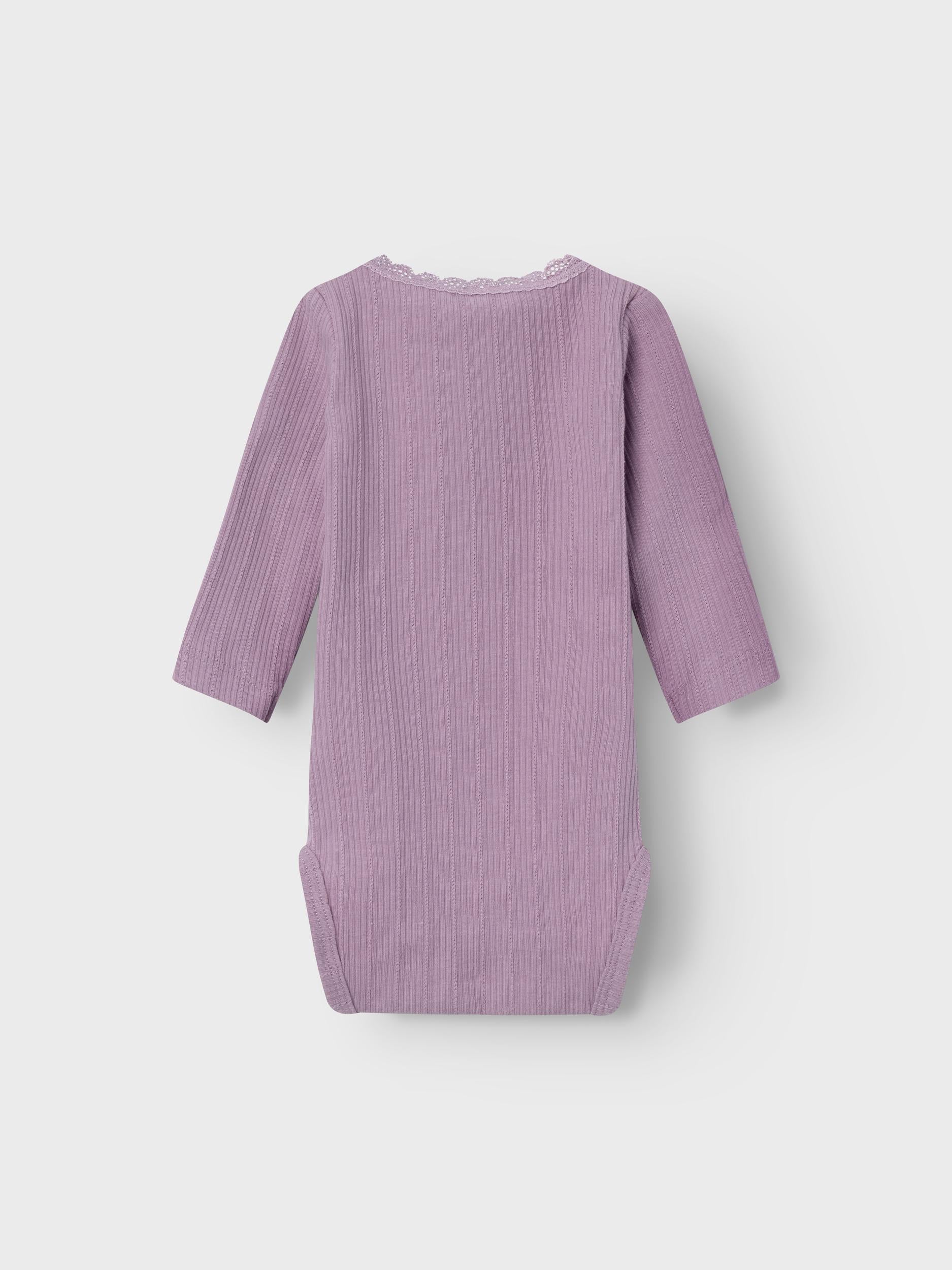 NAME IT Ranie Long Sleeve Body-Lavender Mist Lavender Mist detail view